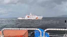 Vietnamese and Filipino coast guards fire water cannon in maritime security exercises amid China threat