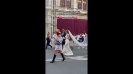 Exciting moment 'Swifties' turn canceled concert in Vienna into a wedding celebration