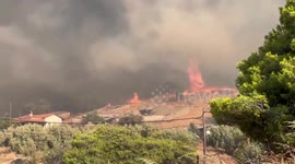 Greece: Wildfire Rages Northeast Of Athens Forcing Residents To Evacuate 2