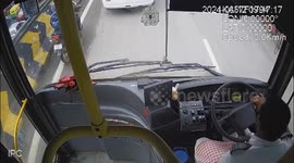 Bus injures bikers after ramming into several vehicles in southern India