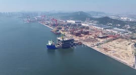 China-built offshore oil platform completed in Qingdao