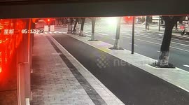 Porsche smashes into tree and explodes into flames after colliding with electric bike