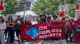 USA: Migrants in NYC  impacted by the climate crisis bring their fight to Citibank, one of the world’s biggest funders of fossil fuels