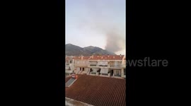 Greece Wildfires: Smoke From Fire In Nea Makri