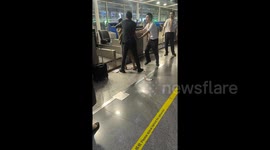 Passenger arrested after violent outburst over missed flight at Shanghai airport
