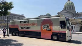 Free & Just: Ride to Decide Bus Tour stops at Pennsylvania Capitol