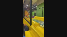 Mother and Daughter Full Send Into Ball Pit
