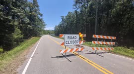 Flood in Horry SC, USA, Old Reeves Ferry Road Conway SC, WACCAMAW RIVER near Old Reeves Ferry boat ramp