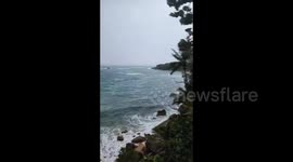 Puerto Rico: Hurricane Ernesto Brings Rough Seas To The Country