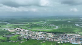 Saline-alkali land in China's Baicheng turns into ecological oasis