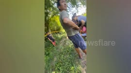 Police arrest disabled man who 'raped girl, 12, then smashed her skull' in the Philippines