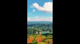 Picturesque terraced fields in Zhaotong, China's Yunnan