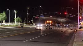 USA: Victorville 3 Dead Following Vehicle Vs Pedestrian Collision Graphic