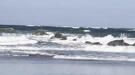 High Surf Conditions at Vilano Beach