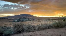 USA: NWS Reno Shares Stunning Time-Lapse of Sunset