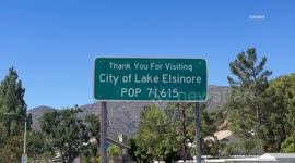 USA: Lake Elsinore Earthquake B Roll