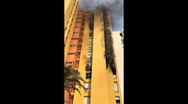 Fire breaks out in high-rise building in Mallorca, Spain