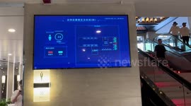 Unique way China manages queues in women's restroom
