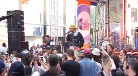 United States: Chance The Rapper performs as part of Citi concert series at NBC Today