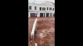 Severe flooding hits Es Mercadal, Menorca due to dana storm