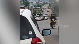 Drivers queue for fuel amid shortage as inflation spirals out of control in war-torn Myanmar