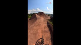 BMX rider’s backflip attempts end in dramatic crashes and a mid-air bailout