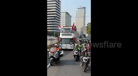 Indonesia: Indonesia medaly olympic parade
