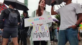 Protest for Venezuela. Paris, France, Bastille. 17 aug 2024, 17h.  The leader of the opposition in Venezuela Maria Corina Machado called for demonstrations on Saturday August 17 to recognize the “victory” of the opposition in the presidential election of