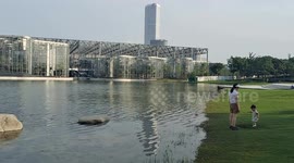 China: Citizens Play at The Expo Culture Park in Shanghai
