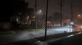 US: Severe Weather Moves Through Chicago Metropolitan Area