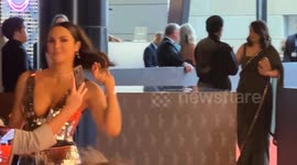 Laura Byrne arrives on the red carpet at the Logie Awards 2024, Sydney, Australia