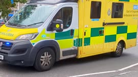 Emergency Ambulances and Fire Engines vehicles sirens responding