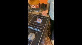 Grandma's genius DIY sandal fix featuring a stove