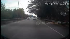 Dashcam Captures Rear-End Collision