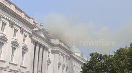 UK: Fire Breaks Out At London’s Somerset House