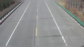 Four injured in head-on car crash in China