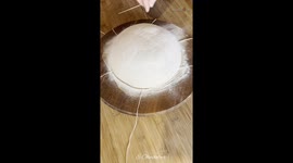 Crafting edible art: Baker makes sourdough bread resembling a flower