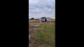 Stuck in mud in urban area. Meyerton, Gauteng, south Africa.