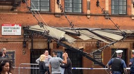 Bus crashes into Palace Theatre in London’s West End