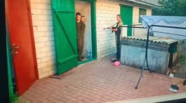 Captured Russian conscripts and civilians beaten and forced into truck in Sudzha, Russia