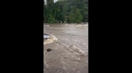 'Life-Threatening' Flooding Hits Connecticut , videos shows cars being partially submerged