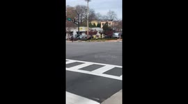Running Man Flattened By Taser