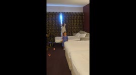 Every fan's dream? Stadium hotel window opens onto football pitch