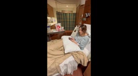 Father surprises daughter after birth of her son during heartwarming reunion