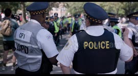 Chicago Police arrive at Protests, Democratic National Convention in Chicago, August 19th 2024