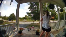 Kids Check on Mom After She Slips and Falls