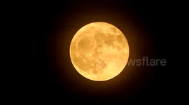 Beaming blue supermoon seen over San Antonio