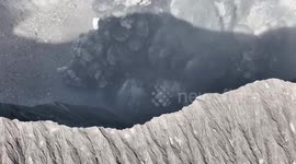 Unauthorized climbers risk lives during Mount Dukono eruption in Indonesia