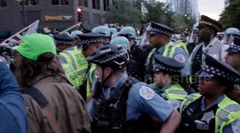 DNC Protests turn violent as demonstrations against the war in Gaza lead to skirmishes between protestors and police