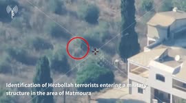 Lebanon: The IAF struck a Hezbollah military structure in which terrorists were operating in the area of Matmoura